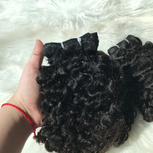 Extensiones de cabello humano de alta calidad, extensiones de cabello natural vietnamita rizado birmano de trama paquete al por mayor - Product Image 5