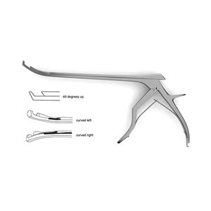 Rongeur Kerrison Bayonet Noir 45 °   Poinçon osseux Kerrison en acier inoxydable chirurgical non réfléchissant pour micro-chirurgie spinale - Product Image 2