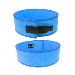 Ceinture de sécurité de musculation personnalisable de haute qualité avec logo, en cuir de vachette, boucle métallique, pour soulevé de terre, squat, poids, antidérapante - Product Image 1