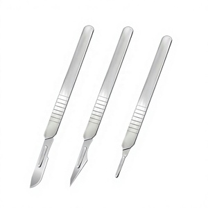 Cuchillo Quirúrgico Manual de Acero Inoxidable, Bisturí Reutilizable, Instrumento Médico para Entrenamiento en Cirugía Laparoscópica ZUOL - Product Image 2