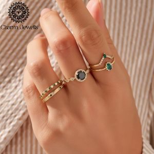 Bague d'éternité plaquée or rose Charm_Jewells avec moissanite sertie à griffes, minimaliste, unisexe, pour usage quotidien - Product Image 5