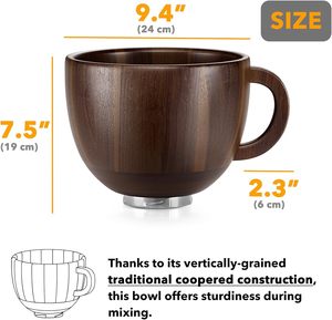 ด้ามจับชามไม้ KitchenAid รุ่นโมเดิร์น เป็นมิตรกับสิ่งแวดล้อม ทำด้วยมือ ตกแต่งบ้าน ใช้บนโต๊ะอาหาร |   ของขวัญวันเกิดและวันดิวาลี |   ขายส่งจำนวนมาก - Product Image 3