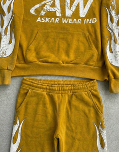 Conjuntos Deportivos con Capucha para Hombre, 100% Algodón, Corte Holgado, Ecológicos, de Secado Rápido, Transpirables, Ropa Casual de Invierno para Actividades Diarias de Fitness - Product Image 2