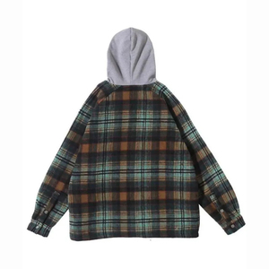 Camisas de Franela de Manga Larga a Cuadros con Botones, Estilo Urbano, Precio Mayorista de Fábrica de Ropa, Prendas Hechas a Medida - Product Image 5