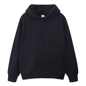 Sweat-shirt à capuche surdimensionné en molleton français lourd pour homme, 100% coton, avec logo brodé en 3D, taille XL, sweat-shirt à capuche pour l'hiver - Product Image 1