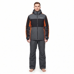 Ensemble de veste de ski coupe-vent pour homme, imperméable, à capuche, respirant, pour les sports d'hiver, le ski, les activités de plein air - Product Image 1