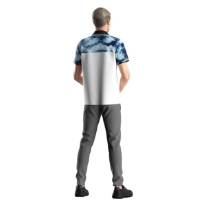 High Quality Sublimation Half Sleeve Sports Tee <b>100</b> <b>Polyester</b> <b>Shirts</b> Zipper <b>Shirt</b> Polo T-<b>Shirts</b> for Men and Women - Product Image 3