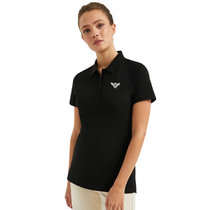 Women's <b>Classic</b> Short Sleeve for Shirt Knitted Solid Soft Breathable Cotton Blend Collared Golf Tennis Office Casual Everyday - Product Image 1