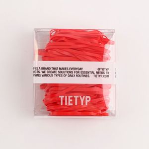 Élastiques à cheveux TIETYP, bandeaux en caoutchouc élastique, couleur unie, minimaliste, moderne, usage quotidien, pour femmes, emballage en carton, fabriqué en Corée - Product Image 5