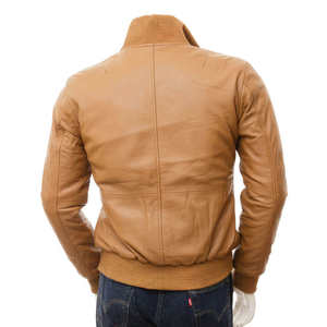 Blouson de motard en cuir vintage de haute qualité pour homme, style urbain, chaud et uni pour l'hiver - Product Image 2