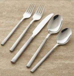 Juego de cubiertos moderno y elegante de acero inoxidable para el hogar, cocina, mesa de comedor, restaurante, hotel y catering. - Product Image 5