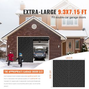 Kit Isolante per Porta del Garage Contemporaneo 2,8 x 2,2 m, Schermo Invernale per Casa e Officina, Design Moderno in Acciaio Inossidabile - Product Image 3