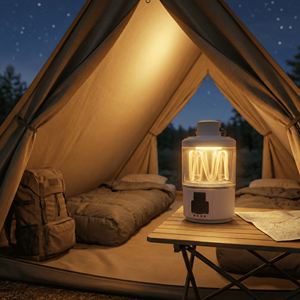 Linterna LED HYUGA para Camping, Doble Función, con Colgador, Tres Modos de Color Ambiental, Cinco Niveles de Brillo, Clasificación IP20, USB - Product Image 1