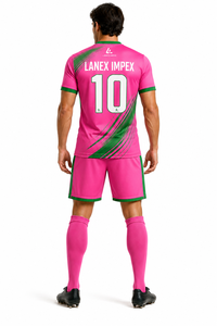 Ensemble de tenue d'équipe de football professionnelle, maillot et short de football personnalisés avec nom et numéro, vêtements de sport légers - Product Image 4