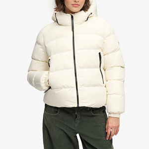 Veste d'hiver décontractée pour femme, style streetwear, imperméable, à capuche, coupe ample, épaisse et chaude, vente en gros - Product Image 1
