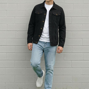 แจ็คเก็ตสไตล์วินเทจทรงทรัคเกอร์ ดีไซน์คลาสสิก ทนทาน ใช้งานได้นาน แจ็คเก็ตทรัคเกอร์ลำลอง - Product Image 4