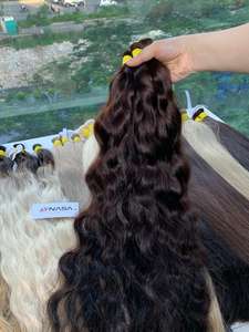 Extensiones de cabello Remy vietnamita blanqueado Super doble calidad Premium textura suave y sedosa acabado ondulado sin enredos - Product Image 5