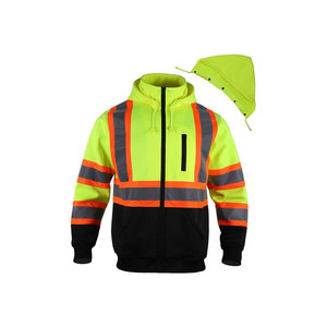 Sudadera de Seguridad de Alta Visibilidad ANSI Clase 2, Impermeable, Reflectante, para Trabajo, Tejido Resistente, con Logotipo, Cómoda - Product Image 1
