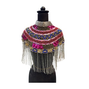 Robe Cape Faite Main de Haute Qualité avec Paillettes et Perles pour Femme 2026, 100% Coton, Tendance, Disponible en Gros pour l'Exportation - Product Image 1