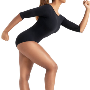 Justaucorps sans manches en polyester bordeaux pour femme Harry Johnson, tenue de danse et d'entraînement, vêtement de scène pour adulte, taille élastique - Product Image 6