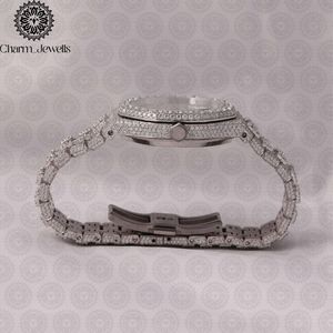 Reloj Charm_Jewells Luxury Tonneau de 42 mm, Caja de Acero Inoxidable, Cristal de Zafiro, Bisel con Diamantes, Cuarzo Analógico, Unisex - Product Image 5