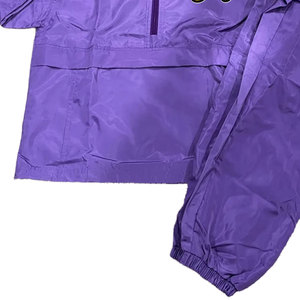 Ensemble de survêtement coupe-vent d'hiver personnalisé en coton 100 %, veste et pantalon de jogging pour homme, tenue deux pièces, vêtements de sport - Product Image 3