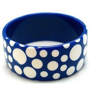 Pink Black White Polka <b>Dot</b> Resin Bangle Bracelet Stack Women <b>Spot</b> Pattern Round Wrist Cuff Jewelry Handcrafted Acrylic Arm Ring - Product Image 6