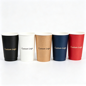แก้วกาแฟกระดาษสองชั้นพิมพ์โลโก้ตามสั่ง แก้วเครื่องดื่มร้อนแบบใช้แล้วทิ้ง สำหรับร้านกาแฟ ร้านอาหาร และแบรนด์ต่างๆ - Product Image 6