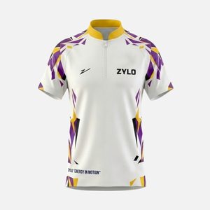 Camisetas de Dardos Personalizadas al por Mayor |   Camiseta Deportiva de Malla con Estampado Sublimado, Camiseta con Cremallera para Hombre, Secado Rápido, Transpirable, Unisex, OEM - Product Image 1