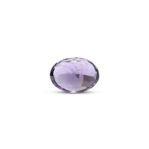 Loose Amethyst Gemstone 10 Carat Oval Emerald Cut for Fine Jewelry - Product Image 2