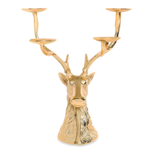Aluminum Gold Antler T Light Candle <b>Stand</b> for Christmas Decor New Design Metal Handmade Deer Candle Holder for Table Centerpiece - Product Image 2