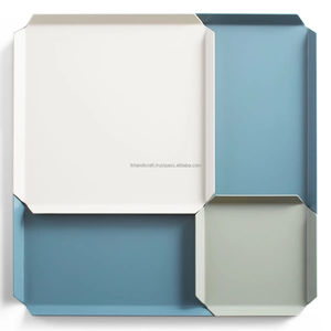 Bandeja Cuadrada de Acero Inoxidable de Lujo, Recién Llegada, Diseño Personalizable, Recubierta con Polvo de Esmalte, Ecológica, para Uso Diario - Product Image 4