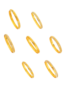 กำไลทองคำแท้ 22K พร้อมตราประทับโบราณ เครื่องประดับงานแต่งงานอินเดียสำหรับผู้หญิง กำไลแบบดั้งเดิมทำมือสุดหรู - Product Image 4