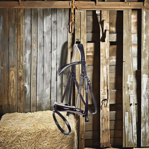 บังเหียนม้าแท้แบบคลาสสิก หนังพรีเมียม ดีไซน์ตามหลักกายวิภาค ผู้ค้าส่งและผู้ผลิตผลิตภัณฑ์ม้าแบบกำหนดเองระดับพรีเมียม - Product Image 1