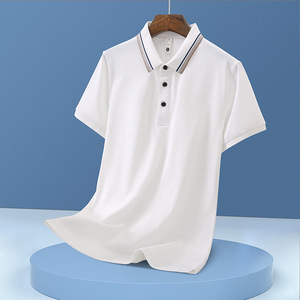 Camisas Polo para Hombre, Color Sólido, Clásicas, Manga Corta, de Alta Calidad, Casuales, para Negocios y Eventos Sociales - Product Image 1