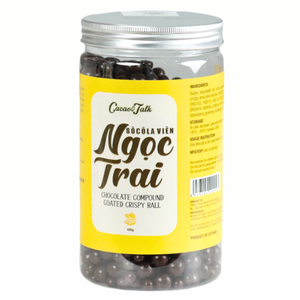 Chocolat Composé Halal Meilleure Vente OEM/ODM – Boules Croustillantes de Chocolat Noir au Cacao – Prix de Gros pour la Décoration de Gâteaux et Pâtisseries - Product Image 1