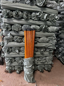 Durable Simple Wooden Broom Stick with PVC Coating for Broom and <b>Mop</b> <b>Handles</b> Floor Cleaning Tool wooden grain PVC coated - Product Image 2
