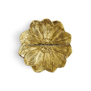 Plateau décoratif en aluminium personnalisé de haute qualité maisons et jardin plateau de décoration en gros avec fini antique plaqué or - Product Image 4