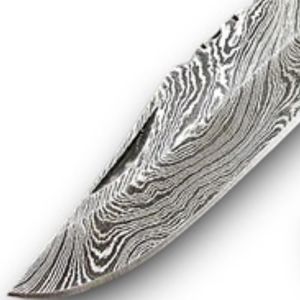 Couteaux pliants Damas faits à la main avec manche en bois, lame en acier à motif tranchant, et pommelle décorative en métal pour la chasse en extérieur - Product Image 5