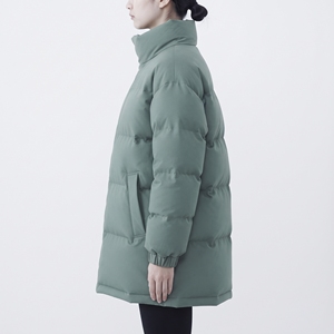 เสื้อแจ็คเก็ตผู้หญิงแบบยาวบุนวมมีฮู้ด เสื้อโค้ทกันหนาวแบบสบายๆ - Product Image 2