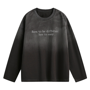 Sweat-shirt à capuche oversize premium pour homme, effet vieilli, délavé à l'acide, manches longues, 100% coton, ODM - Product Image 5