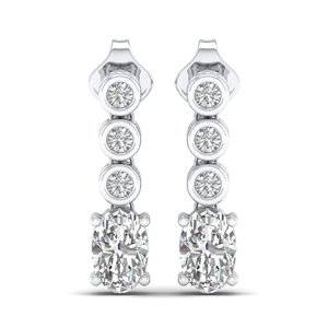 REYES Luxurious 14K Gold Moissanite Designer Jewelry High Quality 925 <b>Sterling</b> <b>Silver</b> <b>Dangle</b> Drop <b>Earrings</b> for Women Party Gift - Product Image 5