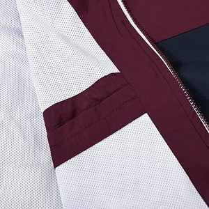 Chaqueta Cortavientos Ligera con Capucha de Dos Tonos para Hombre, de Venta Caliente, con Cremallera, Ropa Exterior Casual, Estilo Urbano, Resistente al Agua, OEM Personalizado - Product Image 6
