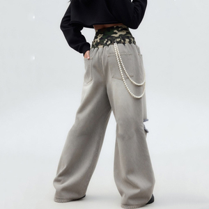 Pantalones Jogger Oversize para Mujer con Doble Cintura y Efecto Desgastado Glory, Calidad Premium, Venta al por Mayor OEM - Product Image 3
