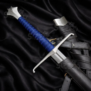 Espada Larga Medieval de Acero con Alto Contenido de Carbono Forjada a Mano, Réplica de Fantasía, con Funda de Cuero, Cuchillo Utilitario, OEM Personalizable, Colección - Product Image 3