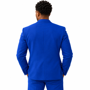 Phi Beta Sigma Blazer <b>for</b> Men Blue Formal Suit <b>Jacket</b> with Crest Embroidery Notch Lapel Two Button Business <b>Wedding</b> Coat - Product Image 2