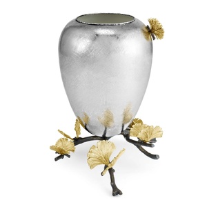 Vase à fleurs de luxe moderne Saleem International 2026, motif feuille, fait main, design antique - Product Image 5
