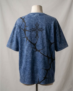 เสื้อยืดโอเวอร์ไซส์สไตล์วินเทจฟอกสี ผู้ชาย สตรีทแวร์ ผ้าฝ้าย 100% เป็นมิตรกับสิ่งแวดล้อม ระบายอากาศดี ทรงหลวมไหล่ตก ใส่ได้ทั้งชายและหญิง สไตล์ลำลอง - Product Image 3
