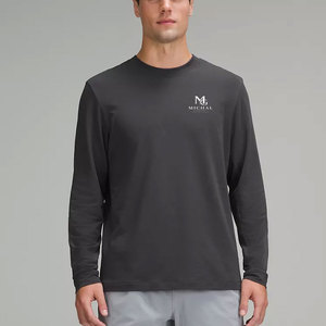 Camiseta de Hombre de Manga Larga, Material Resistente y Rico en Algodón, Estilo Moderno para Uso Diario, Ropa Casual con Costuras Resistentes - Product Image 1