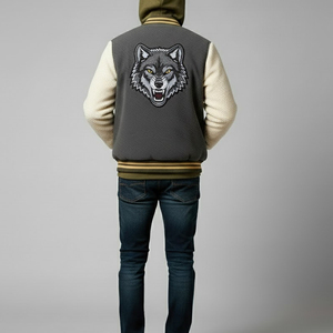 Adult and Youth Fleece Varsity Jacket For <b>Boys</b> Professional Design Casual Fleece Varsity Jacket In Bulk Quantity - Product Image 2